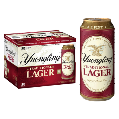 Yuengling Lager 12pk 16oz Can 4.5% ABV