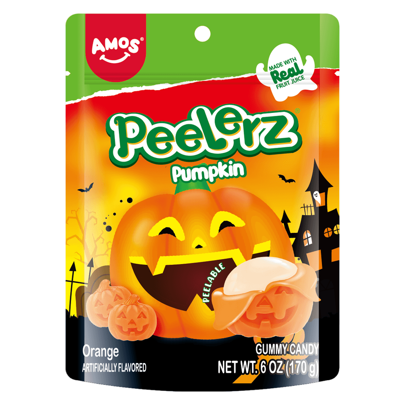 Amos Peelerz Gummy Pumpkin, 6oz