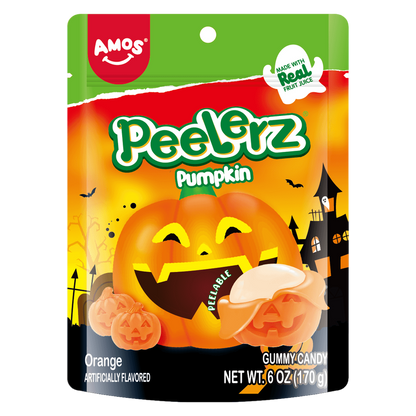 Amos Peelerz Gummy Pumpkin, 6oz