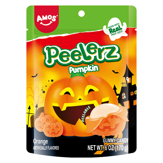 Amos Peelerz Gummy Pumpkin, 6oz