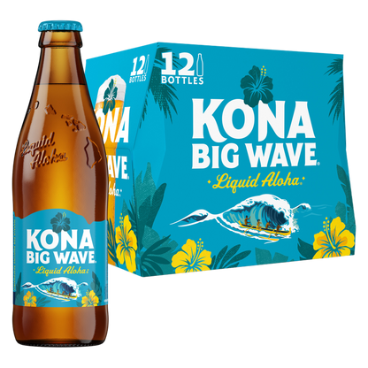 Kona Big Wave Premium Beer 12pk 12oz Bottles 4.4% ABV