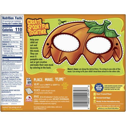 Pillsbury Ready to Bake! Pumpkin Shape Sugar Cookie Dough - 20ct/9.1oz