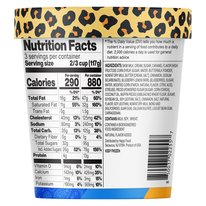 Dr. Bombay Baked Blueberry Muffin, 16 oz Pint