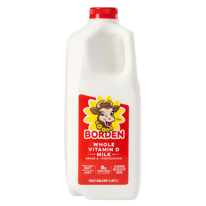 Borden Whole Vitamin D Milk - 1/2 Gallon