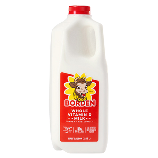 Borden Whole Vitamin D Milk - 1/2 Gallon
