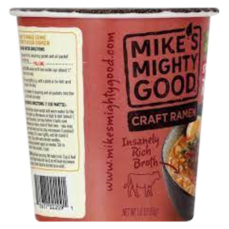 Mike's Mighty Good Spicy Beef Craft Ramen Soup Cup 1.8oz
