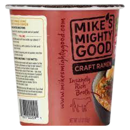 Mike's Mighty Good Spicy Beef Craft Ramen Soup Cup 1.8oz