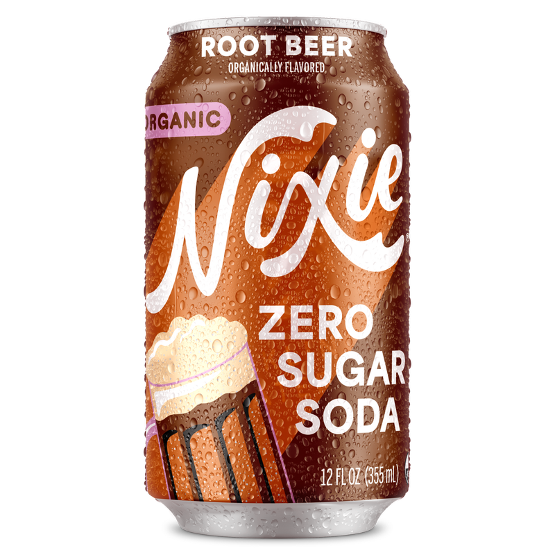 Nixie Root Beer Organic Zero Sugar Soda 12oz Can