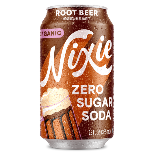 Nixie Root Beer Organic Zero Sugar Soda 12oz Can