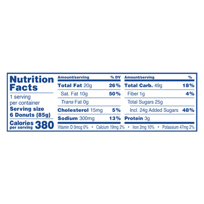 HOSTESS Powdered Sugar DONETTES Single Serve, 6 Count, 3 oz