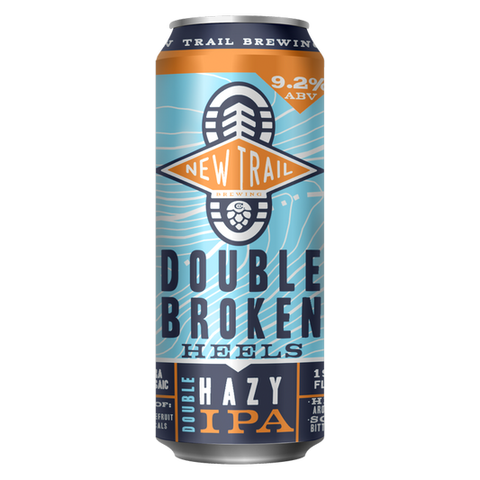 New Trail Brewery Double Broken Heels Hazy Double IPA 19.2oz Can 9.2% ABV
