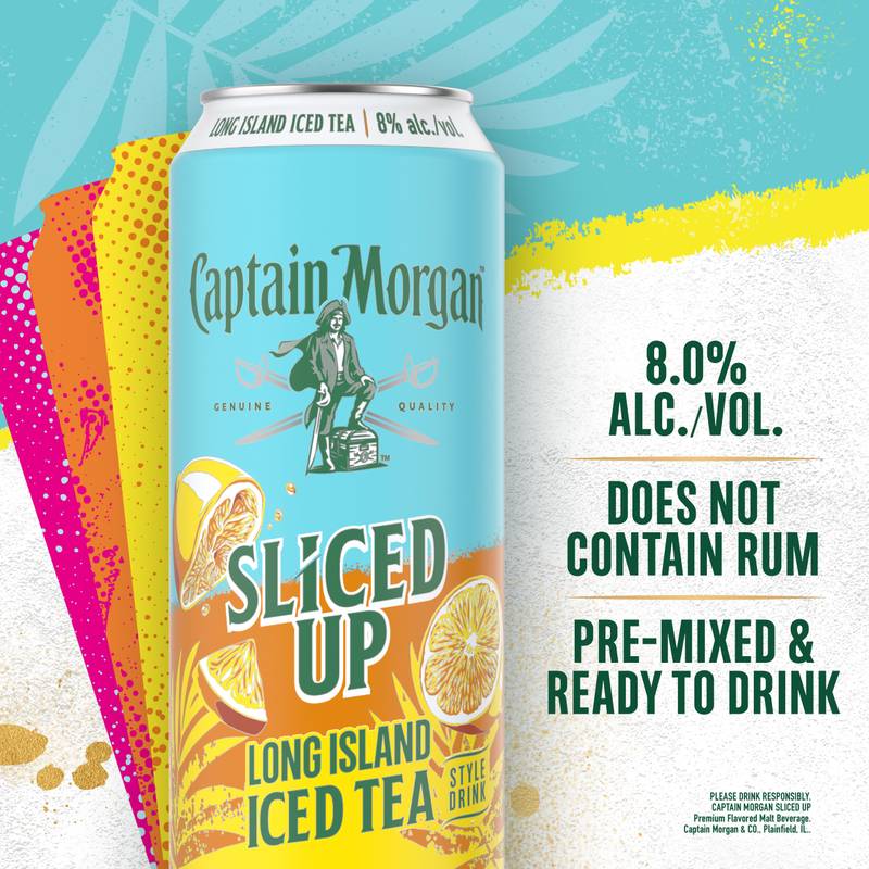 Captain Morgan Sliced Up Long Island Iced Tea 23.5oz Can 8% ABV