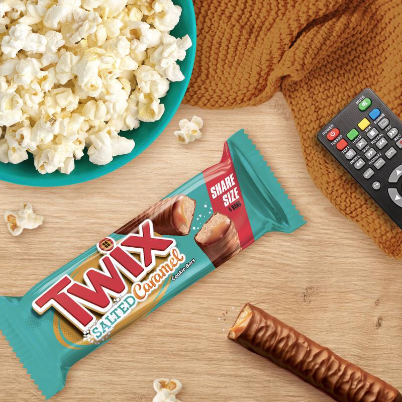 TWIX Salted Caramel Chocolate Cookie Bars, Share Size, 2.82 oz