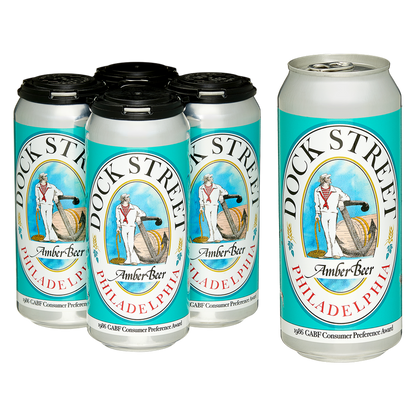 Dock Street Amber Pale Ale 4pk 16oz Can 5.0% ABV