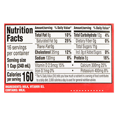 Borden Whole Vitamin D Milk - 1/2 Gallon