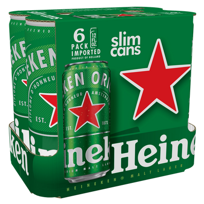 Heineken 6pk 12oz Can 5.0% ABV