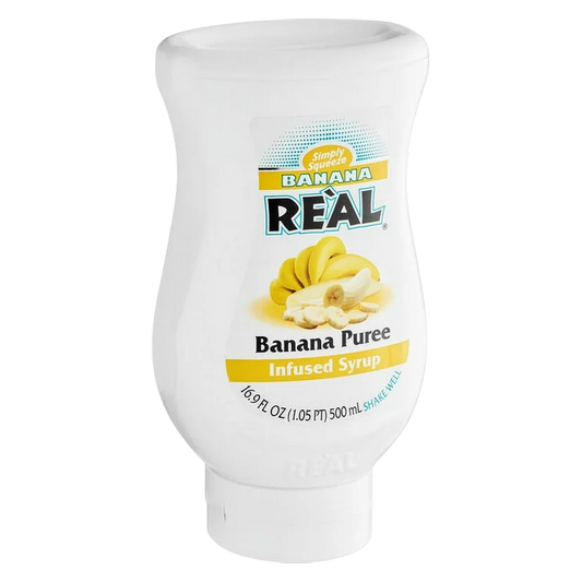 Simply Squeeze Banana Re'al Puree Infused Syrup 16.9oz Btl