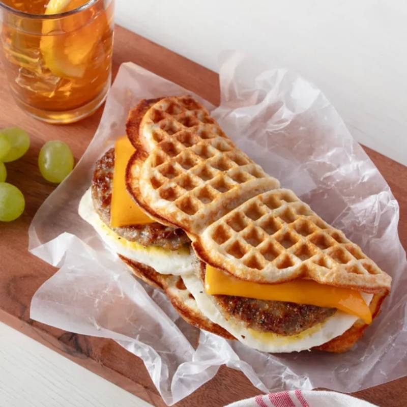 Nordic Waffles Sausage, Egg & Cheese Waffle Sandwich 2ct
