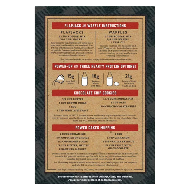 Kodiak Power Cakes Flapjack & Waffle Mix Buttermilk, 20oz.
