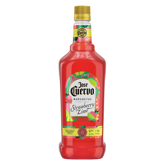 Jose Cuervo Authentic Margarita Strawberry Lime Ready to Drink Cocktail 1.75L 9.5% ABV