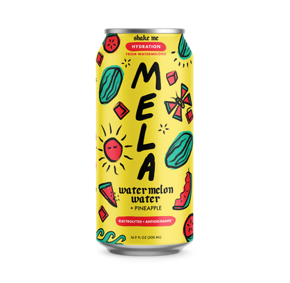 Mela Water Watermelon Pineapple 16.9oz Can