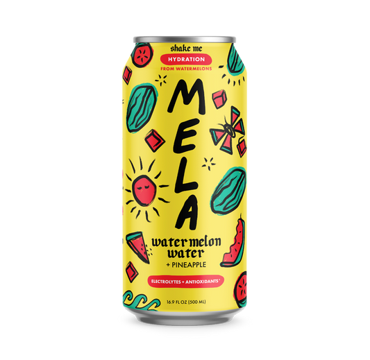 Mela Water Watermelon Pineapple 16.9oz Can