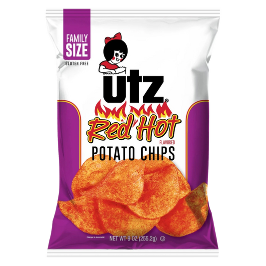 Utz Red Hot Potato Chips 9oz