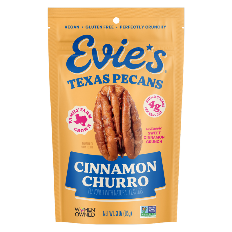 Evie's Texas Pecans Cinnamon Churro, 3 oz