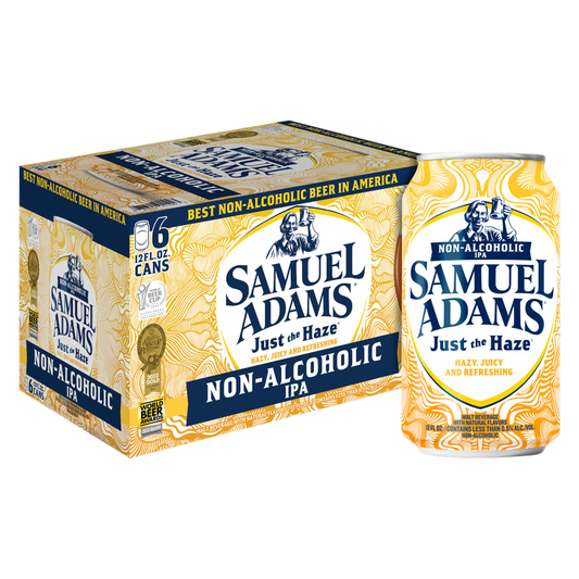 Samuel Adams Just The Haze IPA Non-Alcoholic 6pk 12oz Can 0.5% ABV