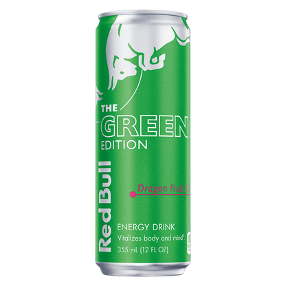 Red Bull Energy Drink The Green Edition Dragon Fruit 12oz Can