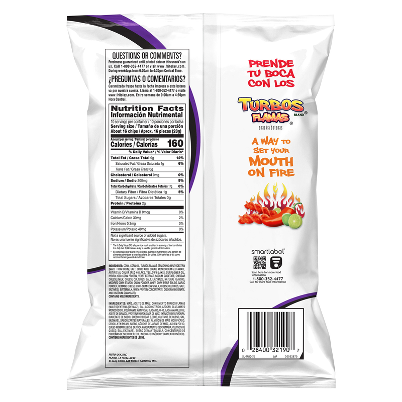 Fritos Turbos Flamas Corn Chips 10oz