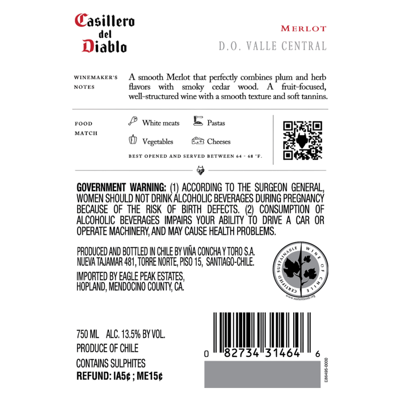 Casillero del Diablo Merlot 750ml