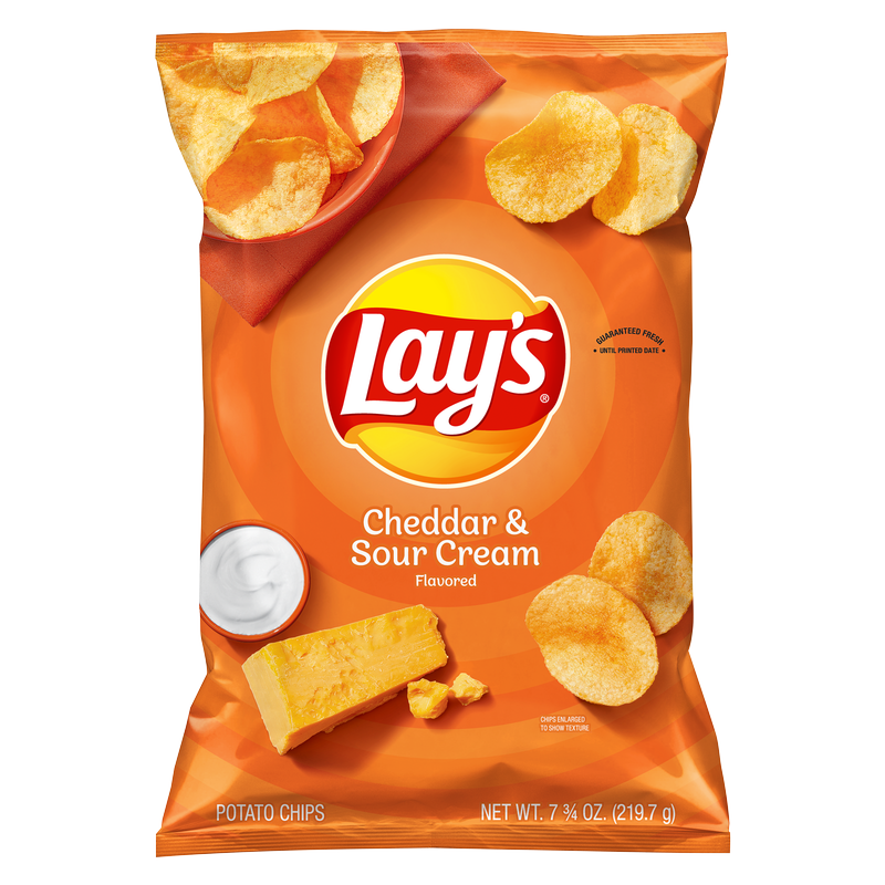 Lay's Cheddar & Sour Cream Potato Chips 7.75oz