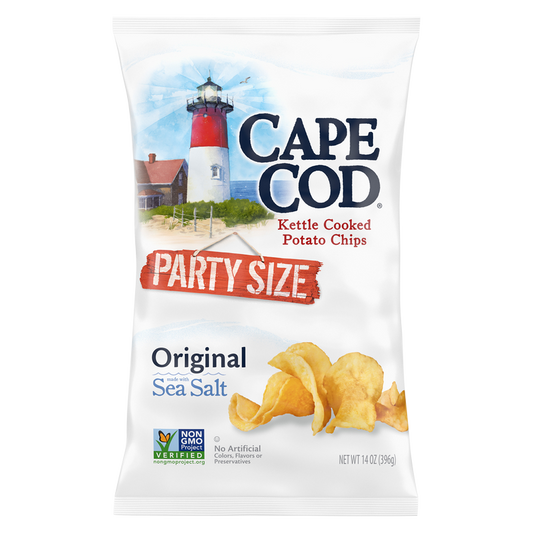 Cape Cod Reduced Fat Original Sea Salt Kettle Potato Chips, 14oz