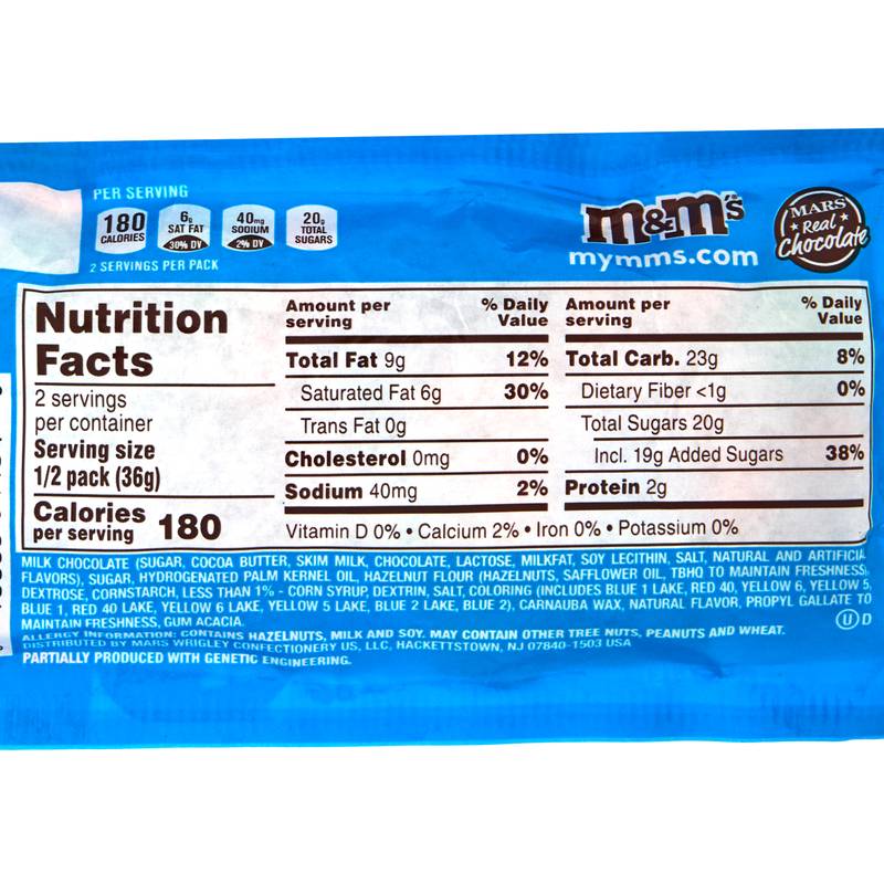 M&M's Hazelnut Share Size 2.53oz