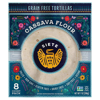 Siete Grain Free Cassava Frozen Flour Tortillas - 8ct/7oz