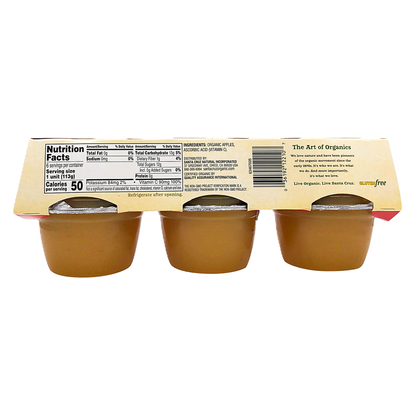 Santa Cruz Organic Apple Sauce 4oz 6pk