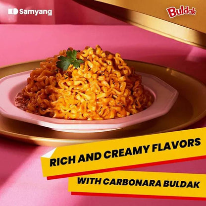 Buldak Samyang Spicy Chicken Carbonara Ramen, 5ct.