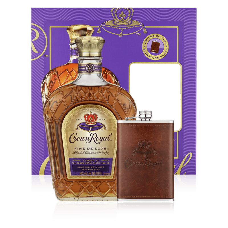 Crown Royal 750ml Gift Set w/ Flask