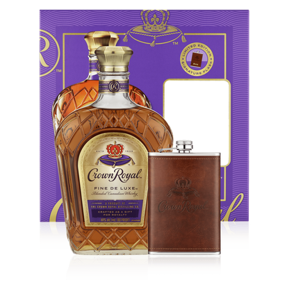 Crown Royal 750ml Gift Set w/ Flask