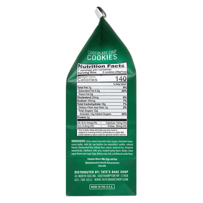 Tate's Bake Shop Chocolate Chip Cookies 7oz