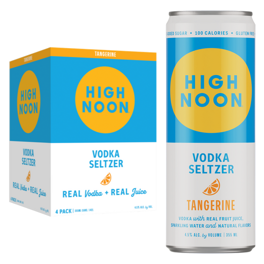 High Noon Tangerine Hard Seltzer 12oz Cans 4pk
