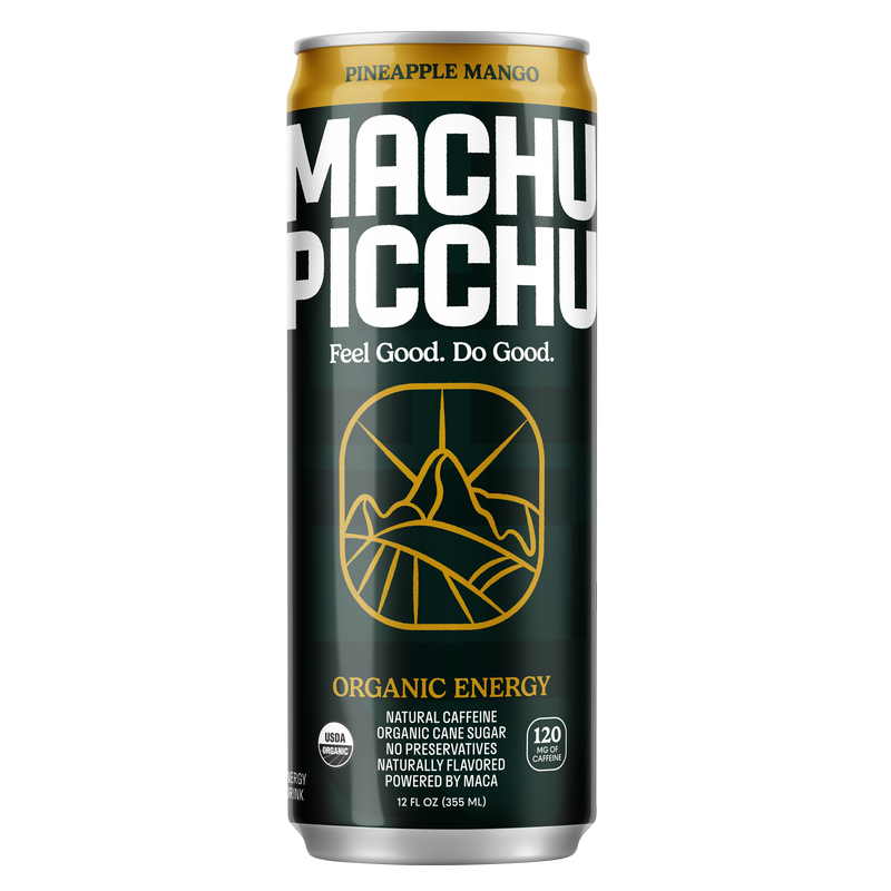 Machu Picchu Pineapple Mango Energy Drink 12oz Can