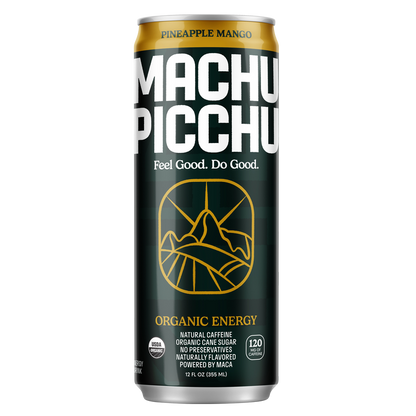 Machu Picchu Pineapple Mango Energy Drink 12oz Can