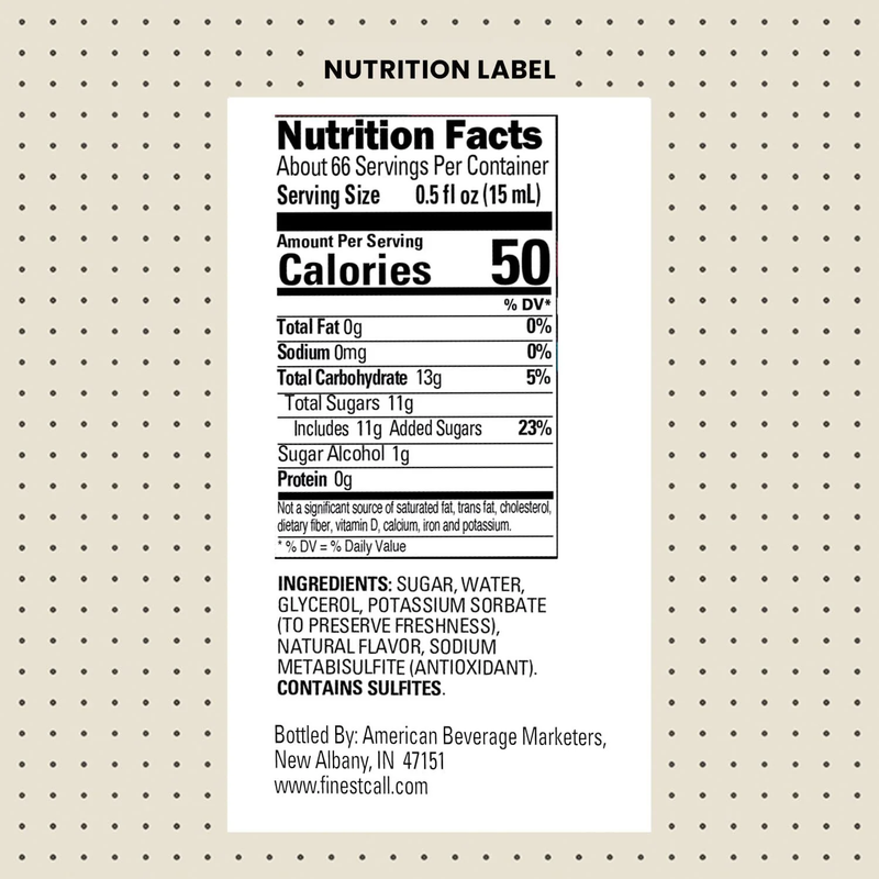 Finest Call Jalapeno Syrup 1L Btl