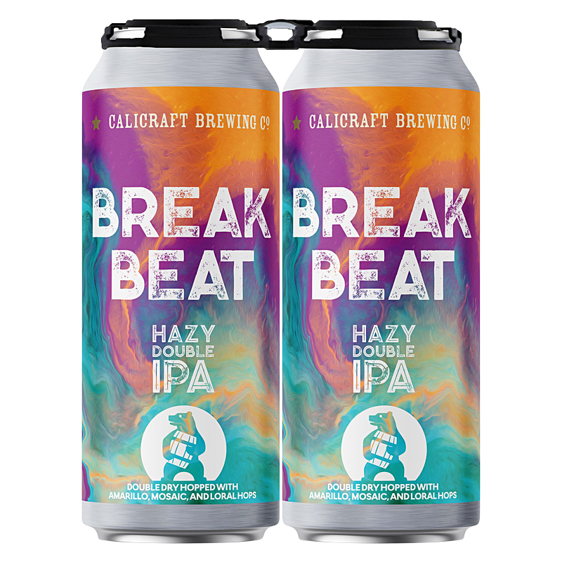Calicraft Brewing Co. Break Beat Hazy Double IPA 4pk 16oz Cans