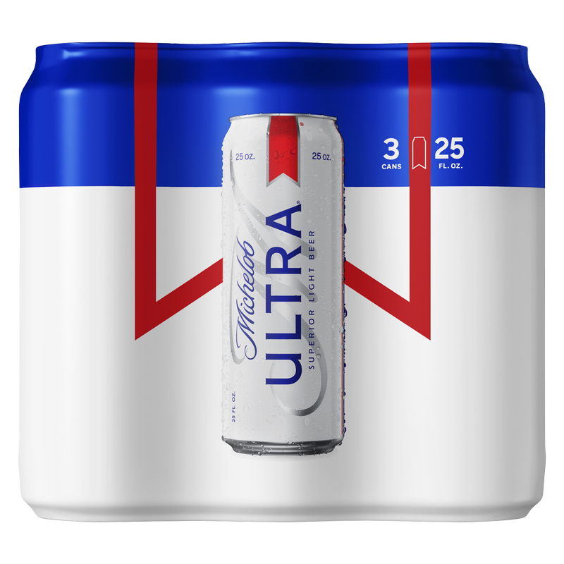 Michelob Ultra 3pk 25oz Can