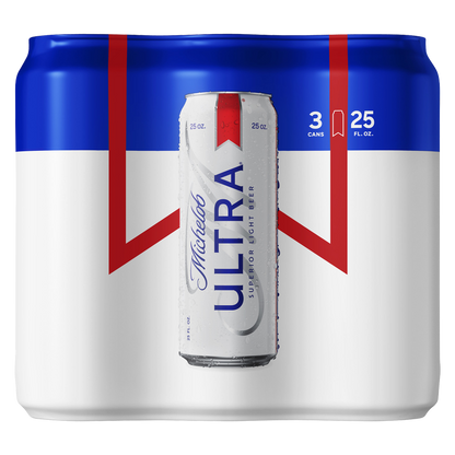 Michelob Ultra 3pk 25oz Can