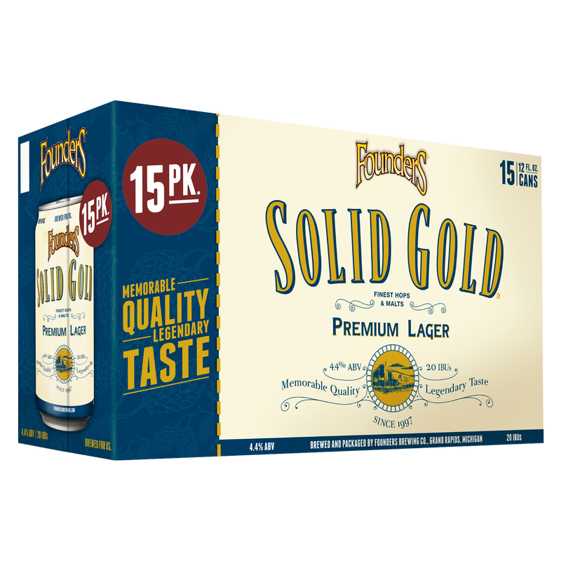 Founders Solid Gold 15pk 12oz Can 4.4% ABV