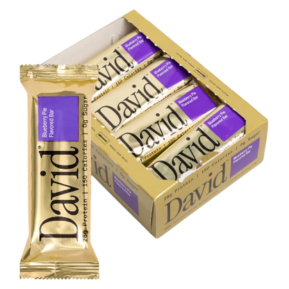 David Blueberry Pie Protein Bar, 12 ct